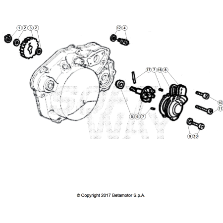 VUE ECLATEE POMPE A EAU...